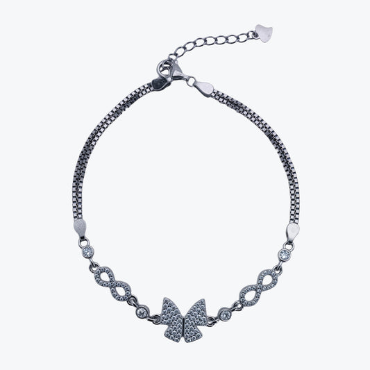 Infinity Butterfly Bracelet – Sterling Silver with Timeless Charm