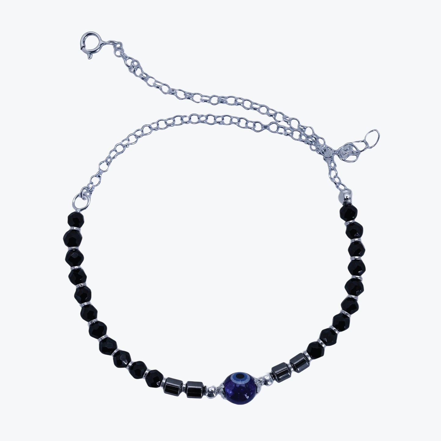 midnight azure bracelet – sterling silver with bold contrast