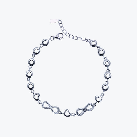 Gem Bracelet– Sterling Silver , Subtle Brilliance