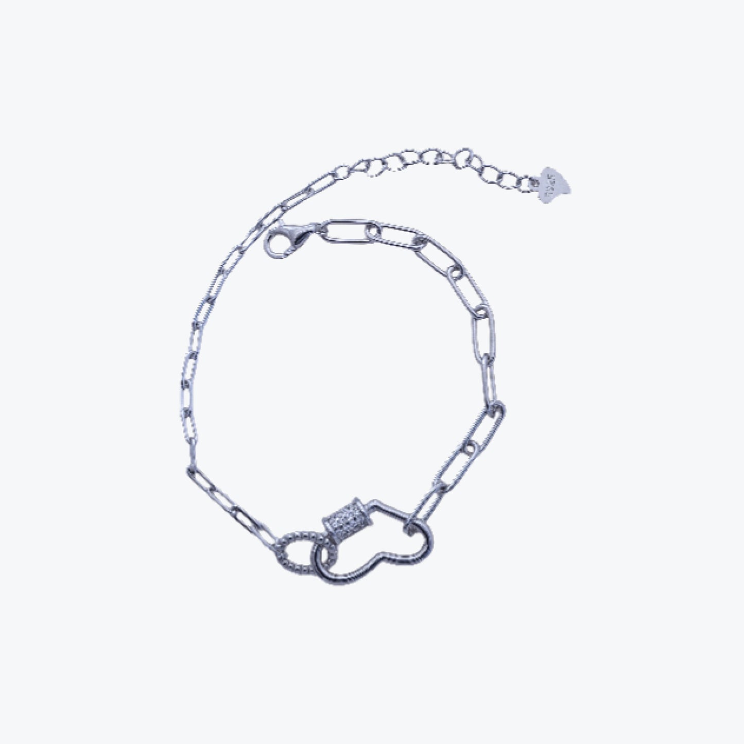 lustre heart bracelet – sterling silver with timeless elegance