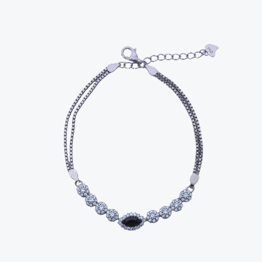 Eterna Glow Bracelet – Sterling Silver with Delicate Brilliance