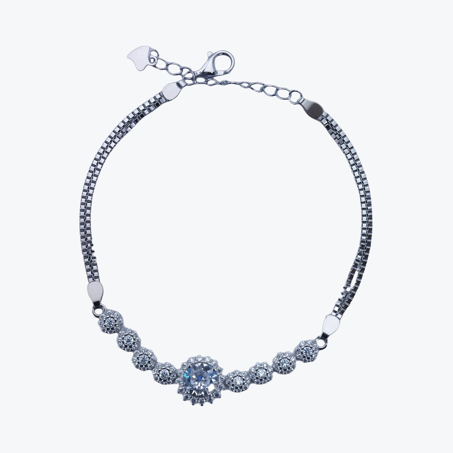 serene charm bracelet – sterling silver with effortless elegance
