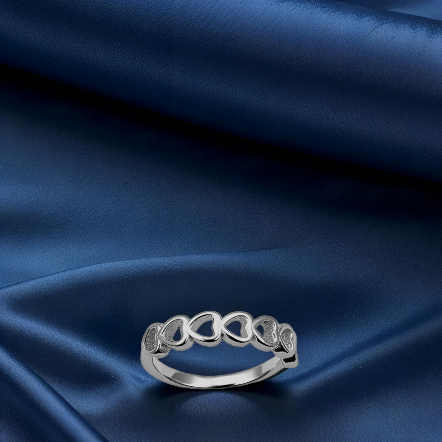 silver amoura women`s ring