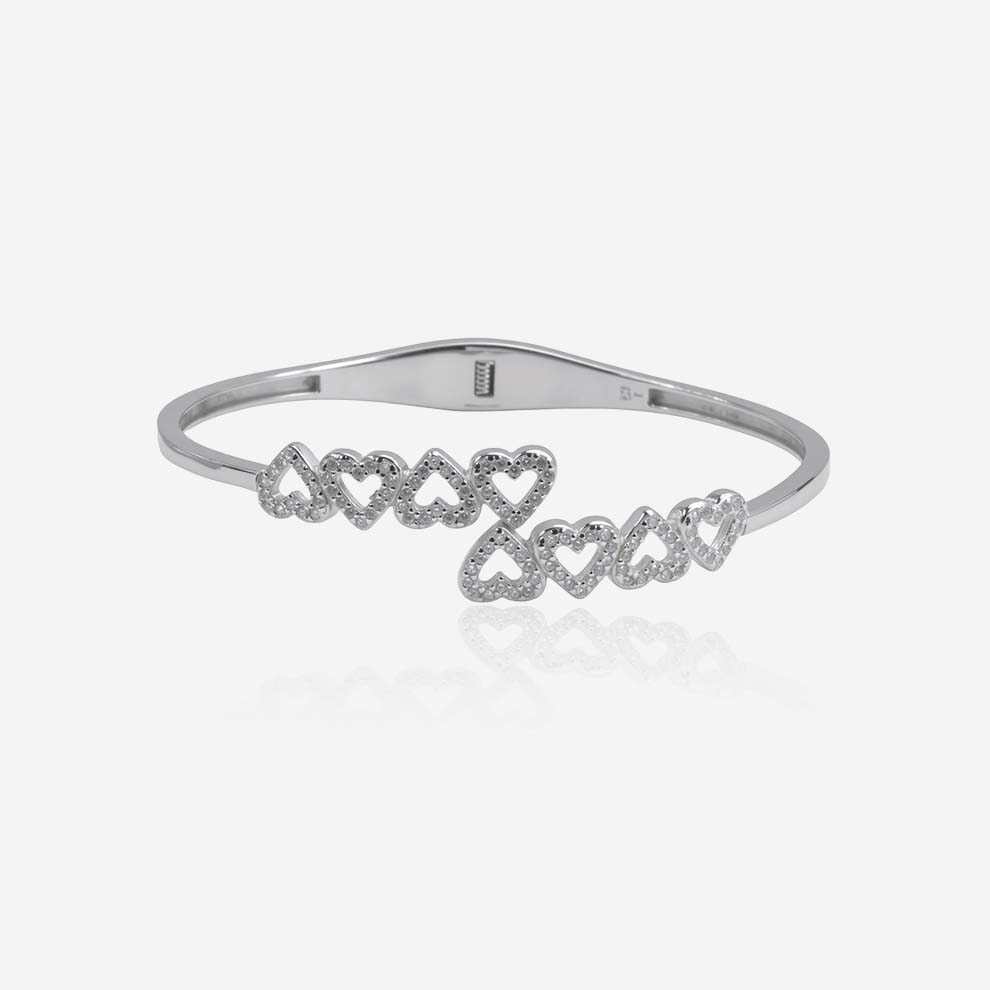 eterna arc bracelet– sterling silver with sleek brilliance