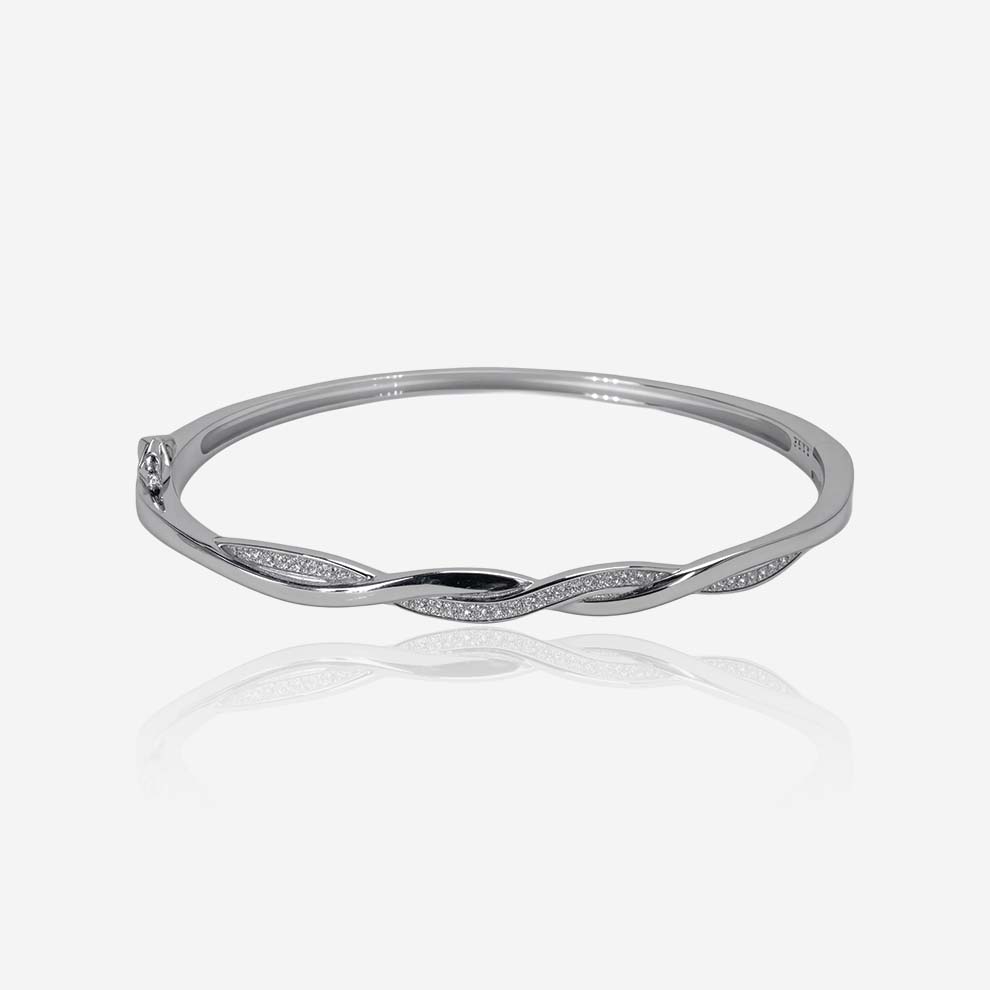 celestial bracelet– sterling silver with graceful sparkle – rubicstone