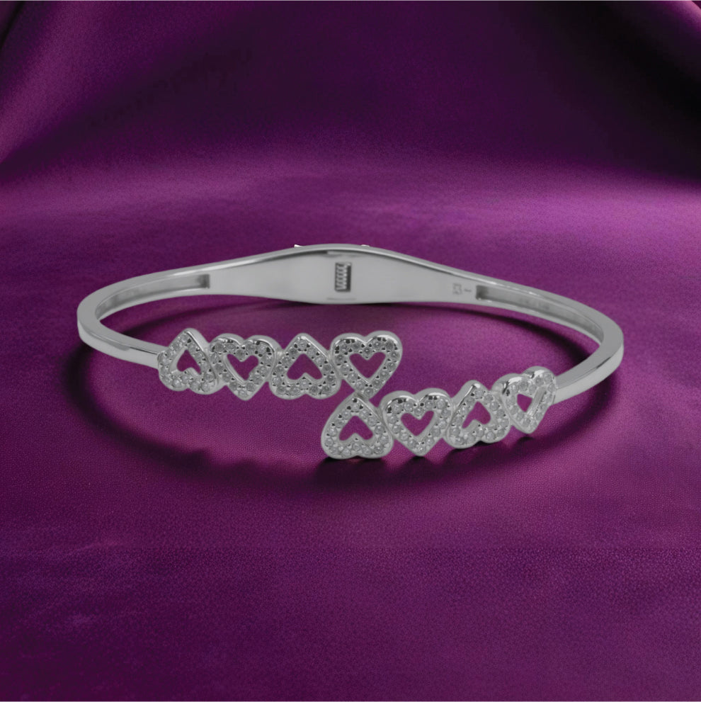 eterna arc bracelet – sterling silver with sleek brilliance