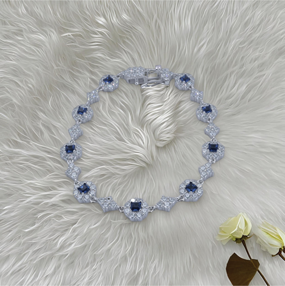 scarlet aura bracelet – sterling silver with striking elegance