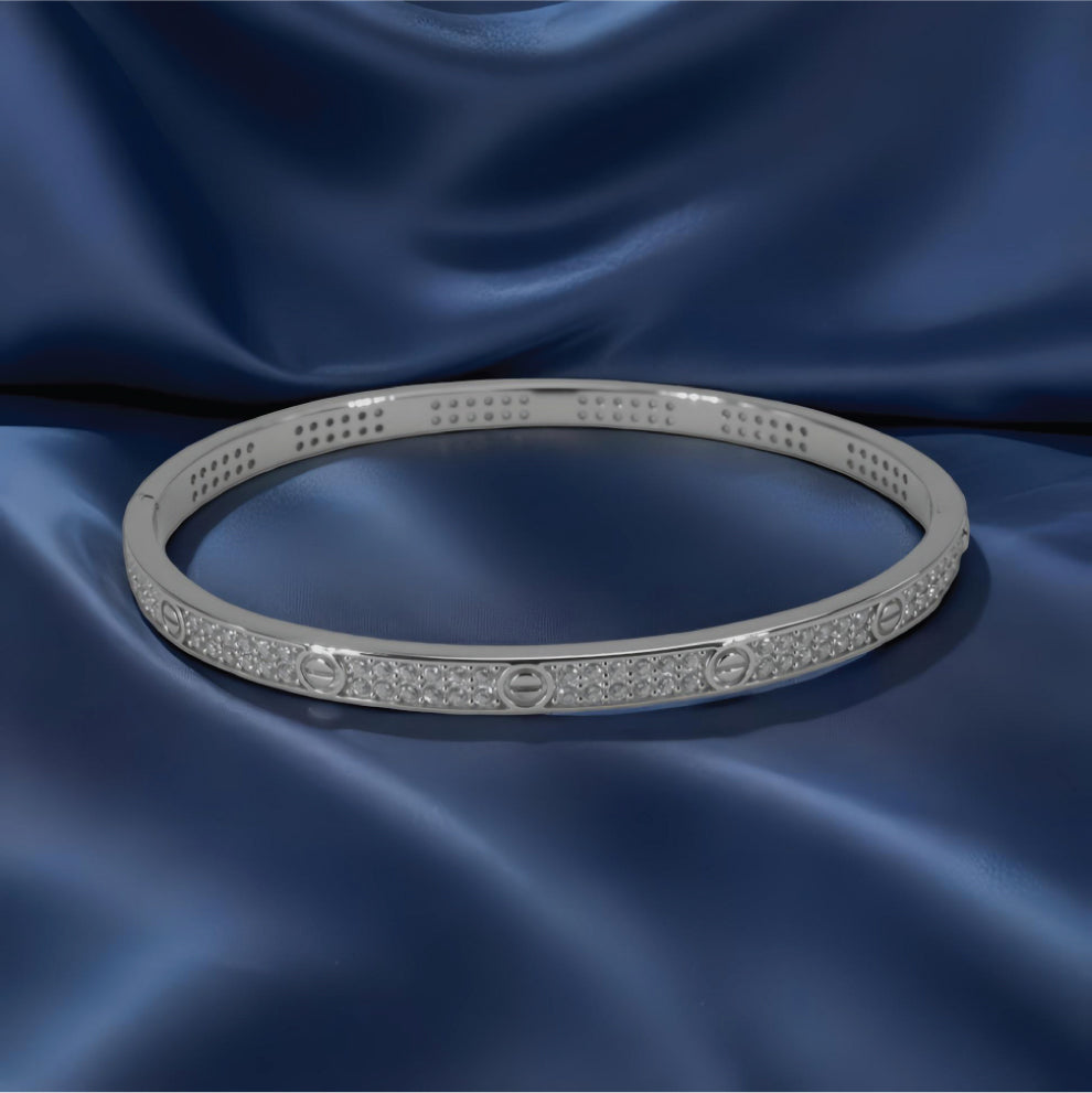 celestial halo bracelet–sterling silver radiance
