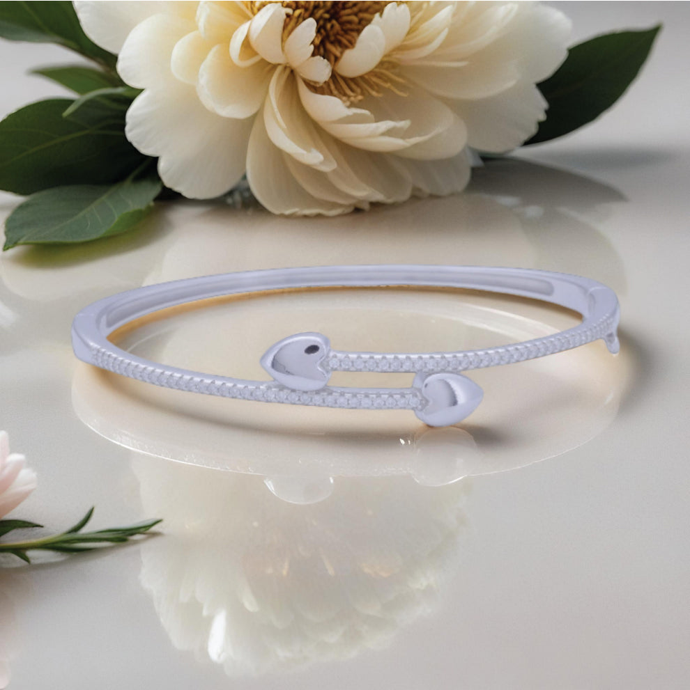 sterling silver bracelet with textured elegance
