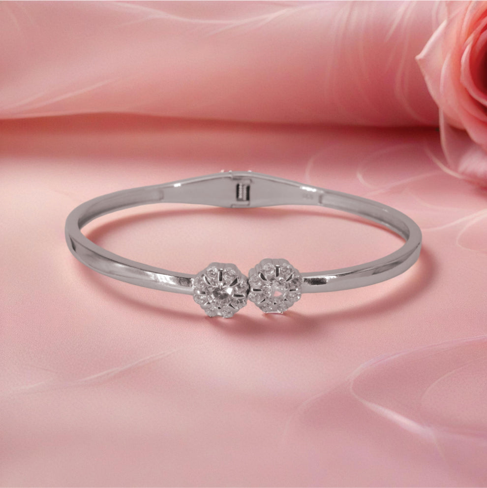 blossom bracelet– sterling silver with florals