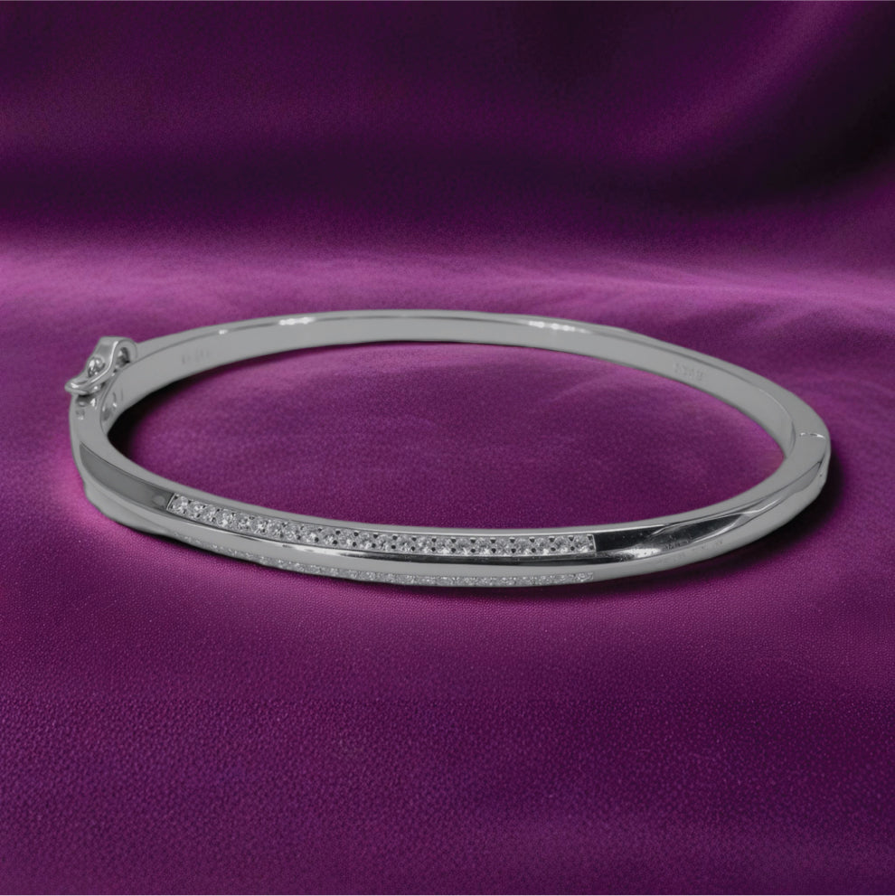 eterna line bracelet – sterling silver with sleek brilliance