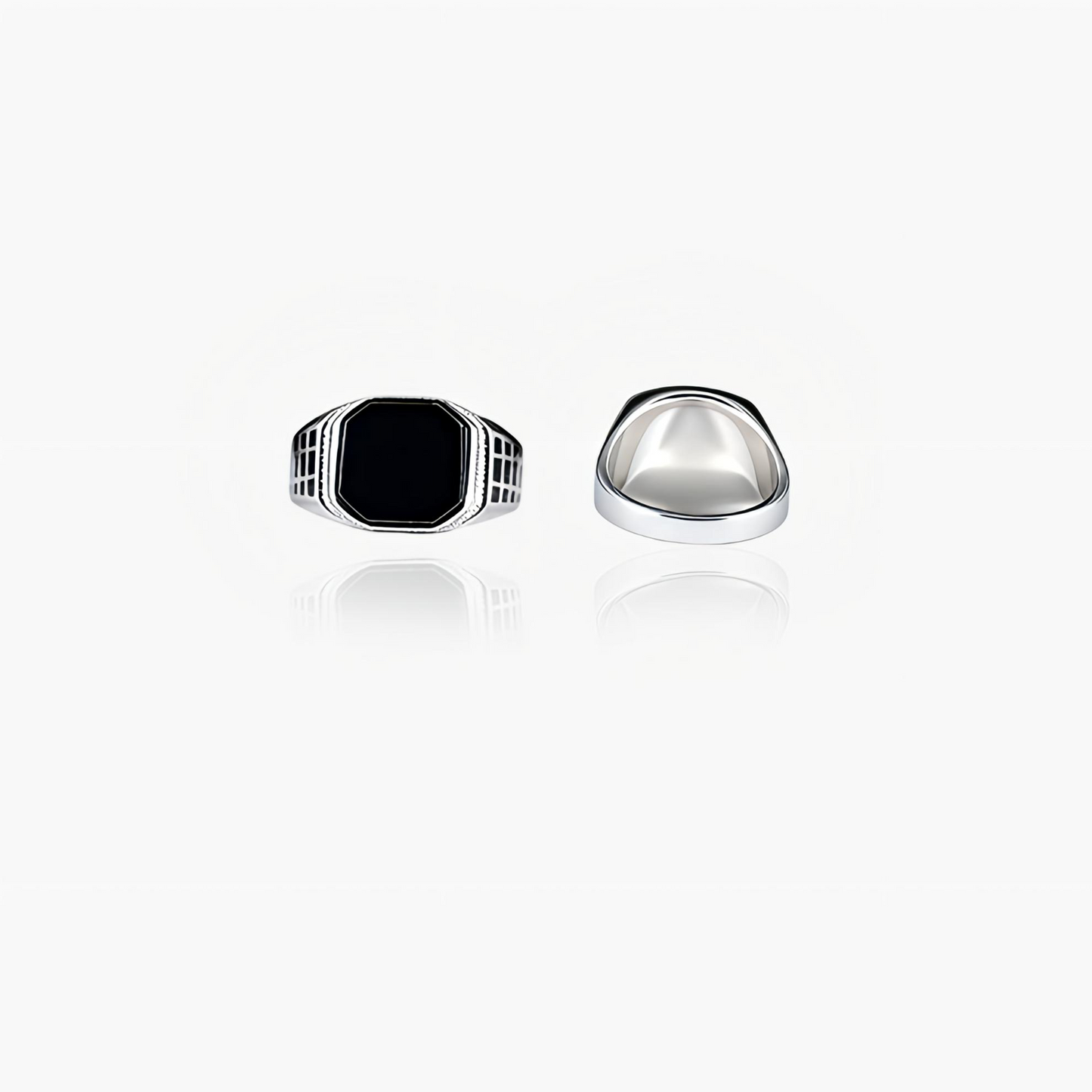 sterling silver stravon men`s ring