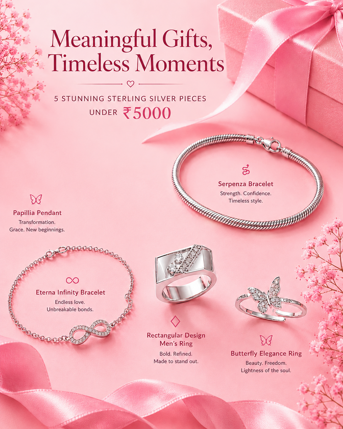 Sterling Silver Jewelry gifts under ₹ 5000 that feels luxe