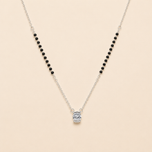 Square-cut Mangalsutra Pendant in silver