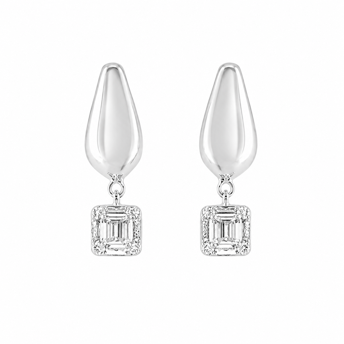 Arcline Drop Sterling silver Earring