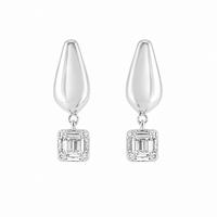 Arcline Drop Sterling silver Earring