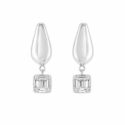 Arcline Drop Sterling silver Earring