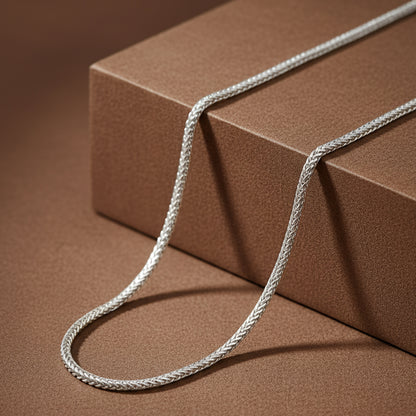 Strandform Chain – Sterling Silver Textured Motion