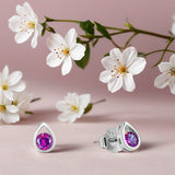 Silver Violina Drop earrings