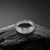 Silver Triple Row Men`s Ring