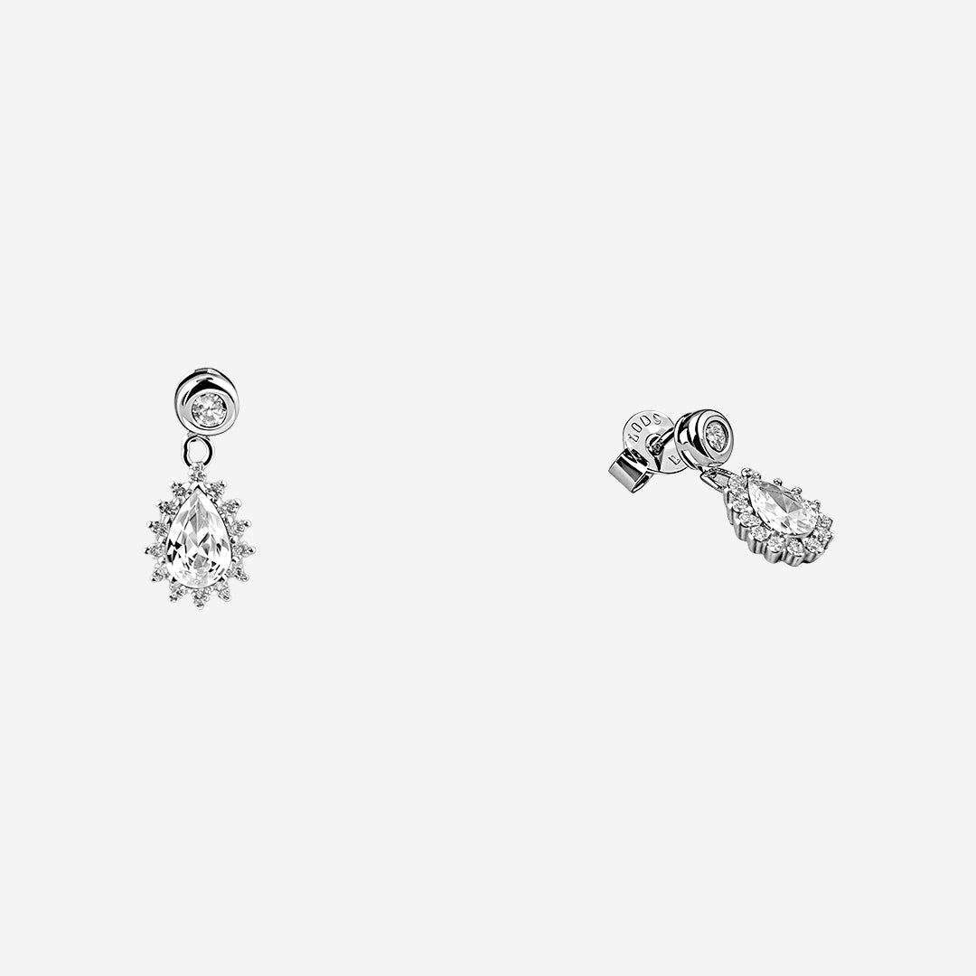 silver elara teardrop pendant