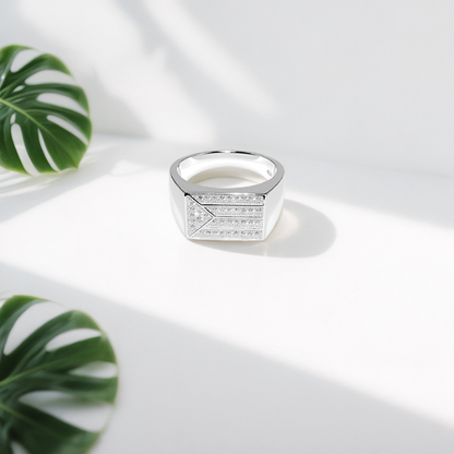 Sterling silver Vetrax Men`s Ring
