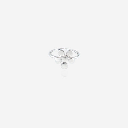Petal Beam - Sterling Silver in Polished Bloom