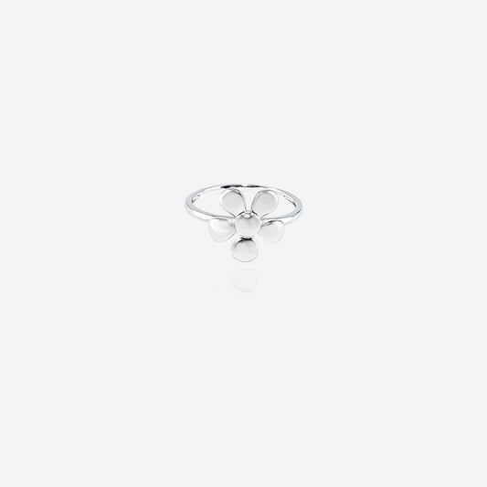 Petal Beam - Sterling Silver in Polished Bloom