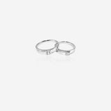 Silver Radiance Union Couple Ring