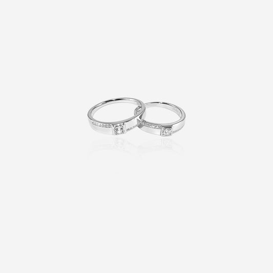 Centra & Serenelle Couple ring – Sterling Silver