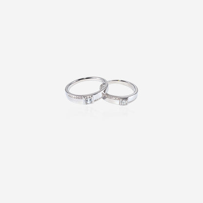 Centra & Caelina Couple ring – Sterling Silver