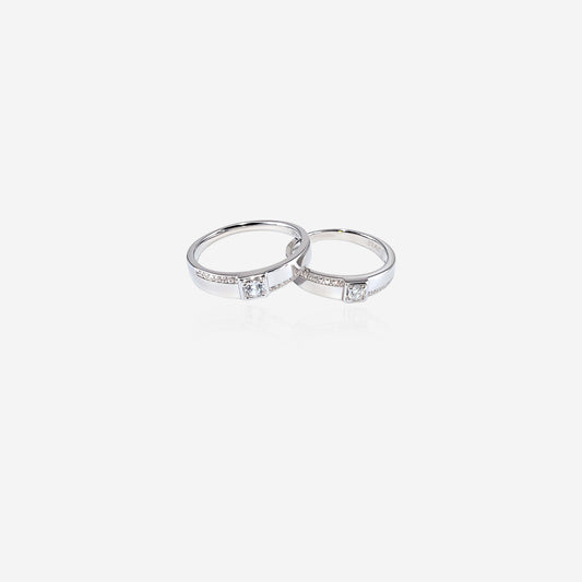 Centra & Caelina Couple ring – Sterling Silver