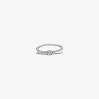 Lustrous Glow Ring– Sterling Silver with Charm – Rubicstone