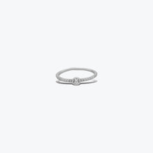Lustrous Glow Ring– Sterling Silver with Charm – Rubicstone