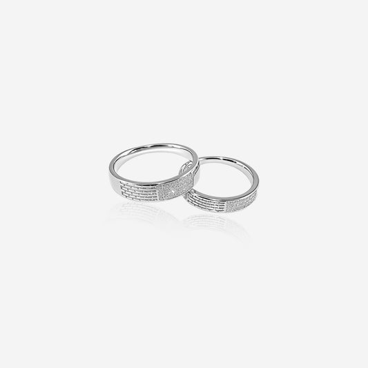 Forgegleam & Elara Couple Ring – Sterling Silver