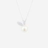 Bunny ears Pendant in silver
