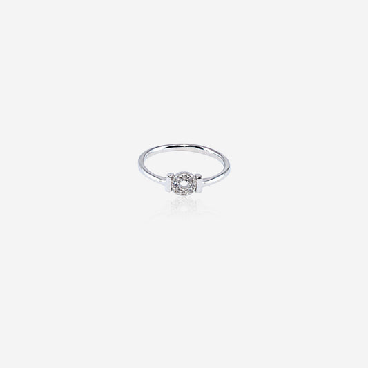 Velisse Ring – Sterling Silver in Quiet Radiance