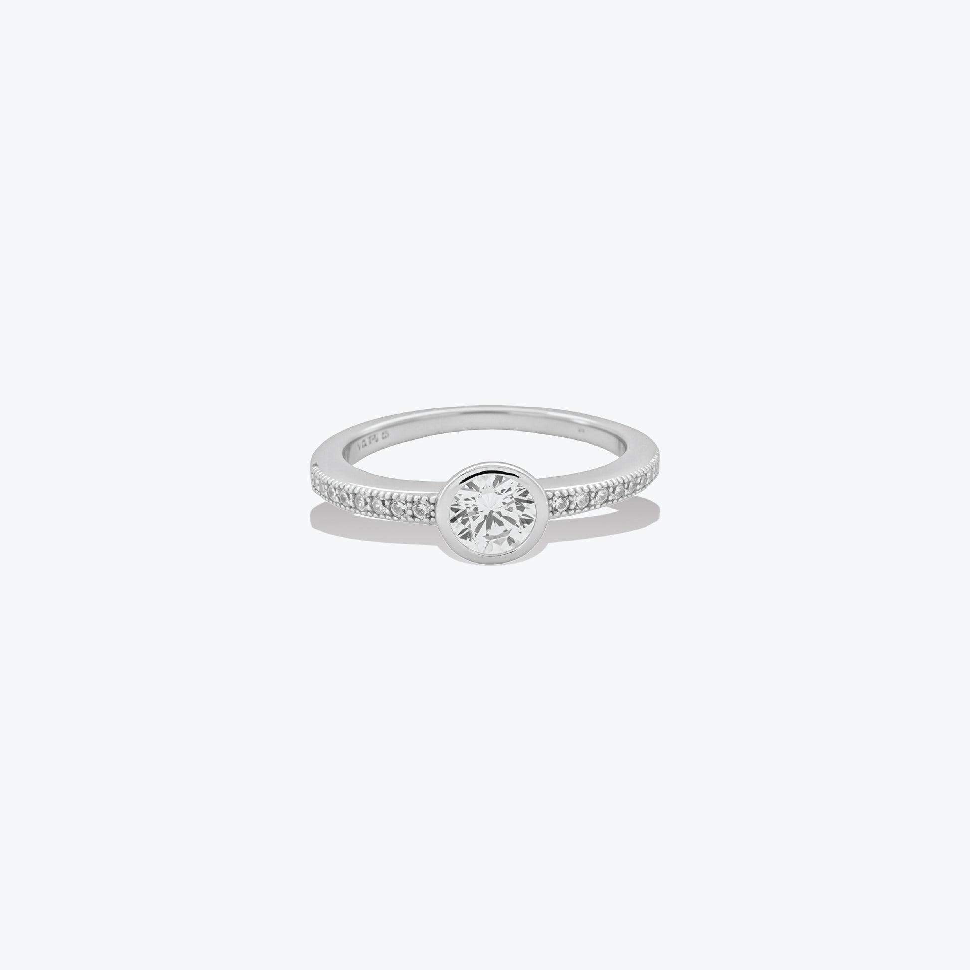 Lustre Bloom Ring– Sterling Silver Radiant Sparkle – Rubicstone