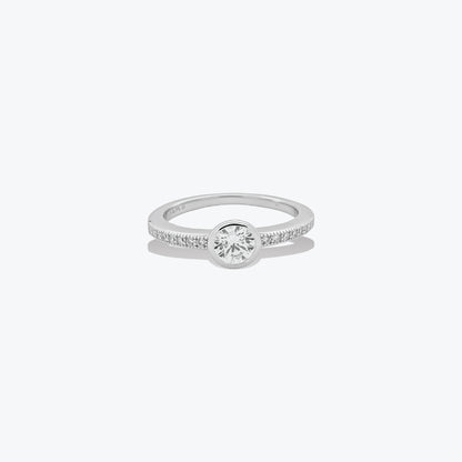 Lustre Bloom Ring– Sterling Silver Radiant Sparkle – Rubicstone