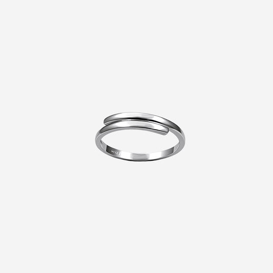 Silver Engraveline Women`s Ring