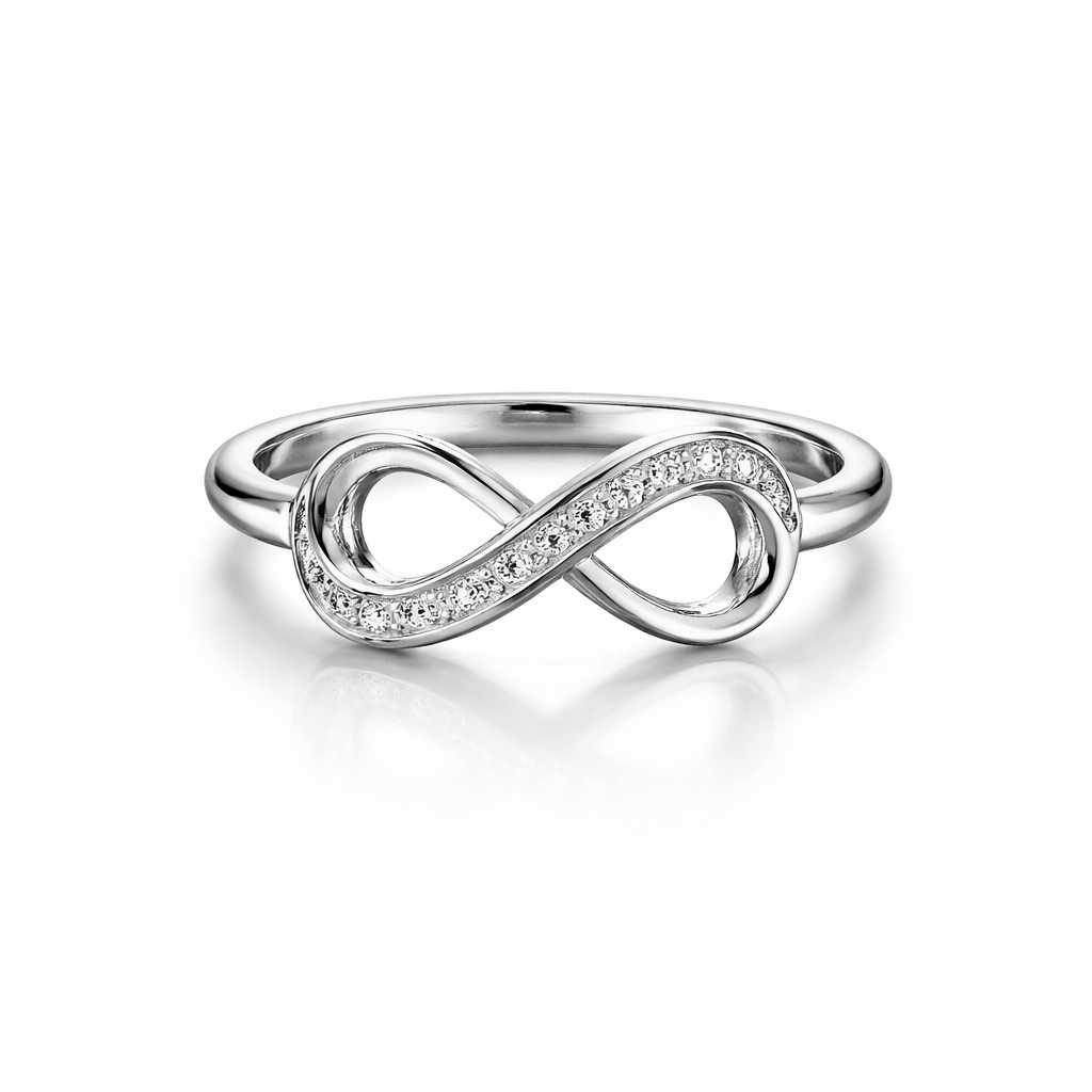 Silver Infinity Brilliance Women`s Ring