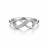 Silver Infinity Brilliance Women`s Ring