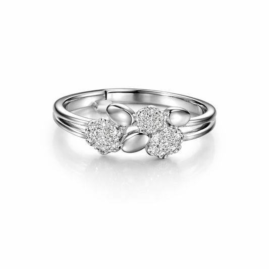 Silver Intertwined Women`s Ring