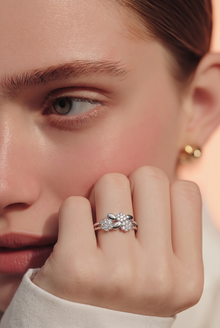 Silver Intertwined Women`s Ring