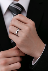 Classic Silver Men’s round Band