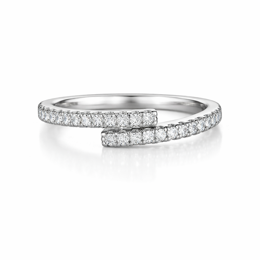 Silver Twinline Women`s Ring