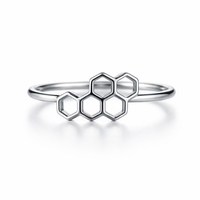 Silver Radiance Hive Women`s Band