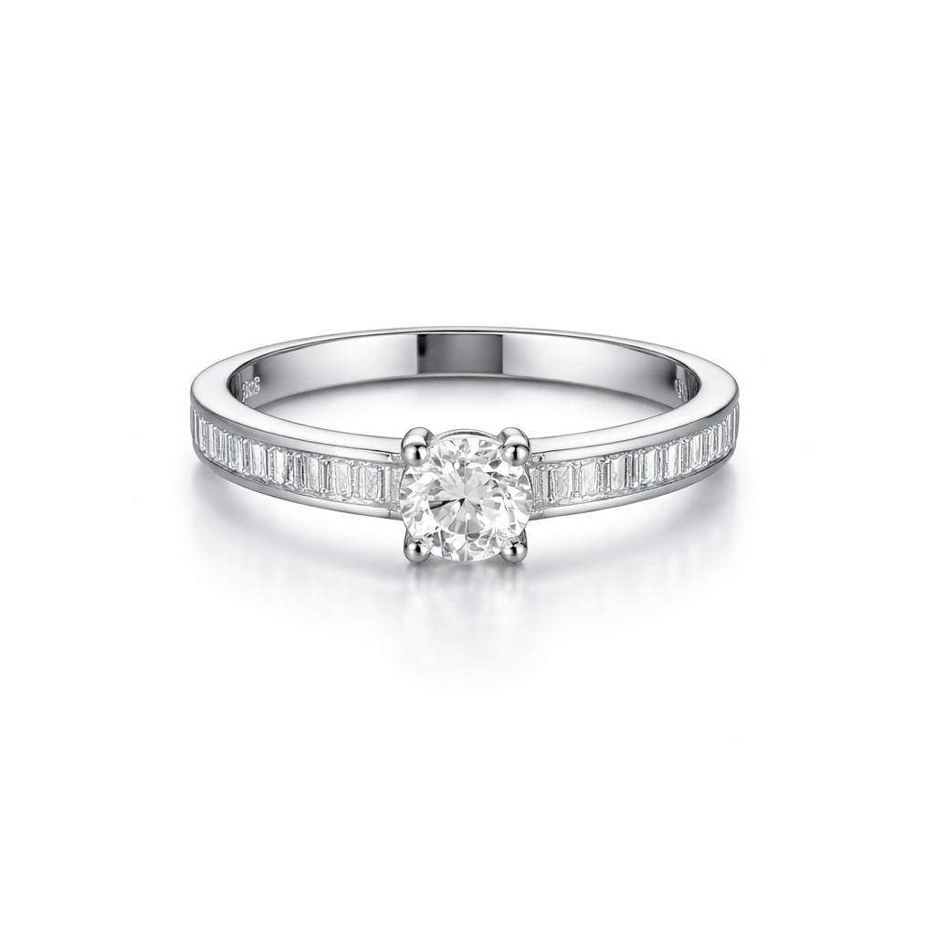 Silver Eternal Spark Women`s Ring