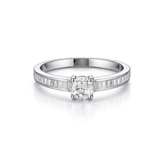 Silver Eternal Spark Women`s Ring