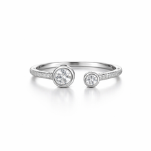 Dual Radiance Women`s Ring in silver